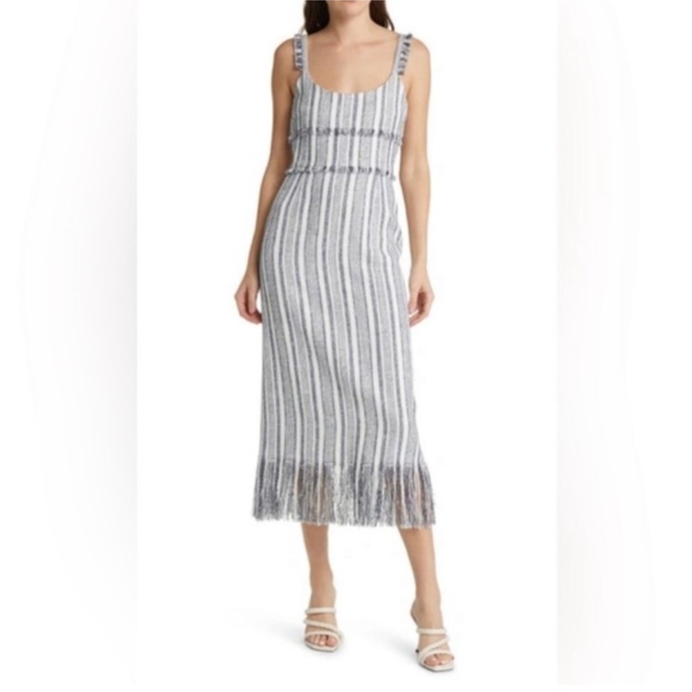 La Ligne Blue and White Striped Dress
